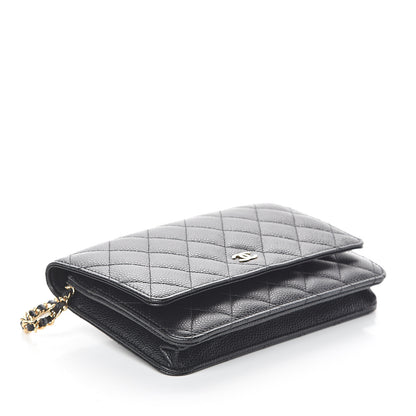 Chanel Caviar Quilted Wallet On Chain WOC Black 3 of 10