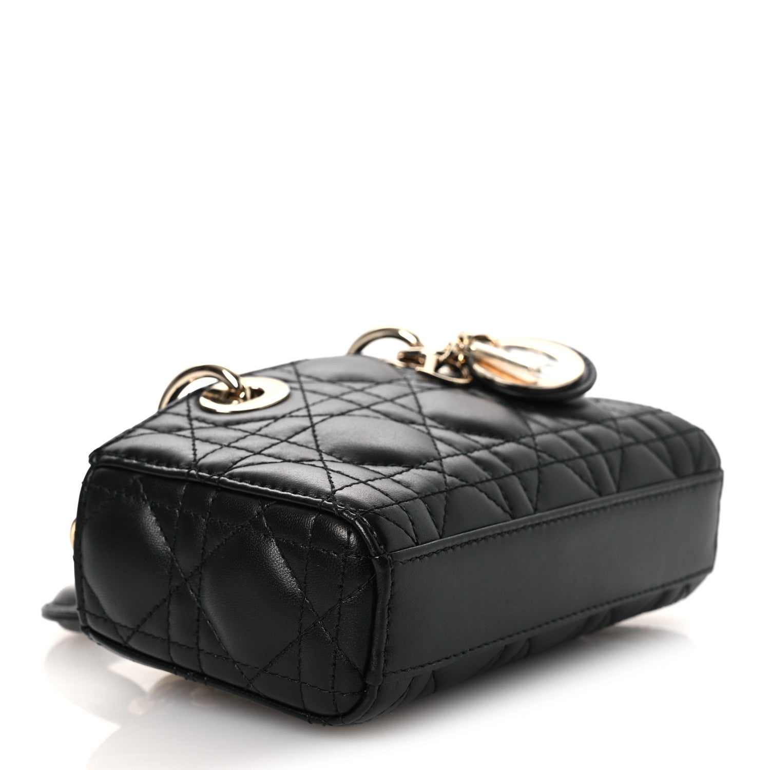 Christian Dior Lambskin Cannage Micro Lady D-Joy Black 4 of 11