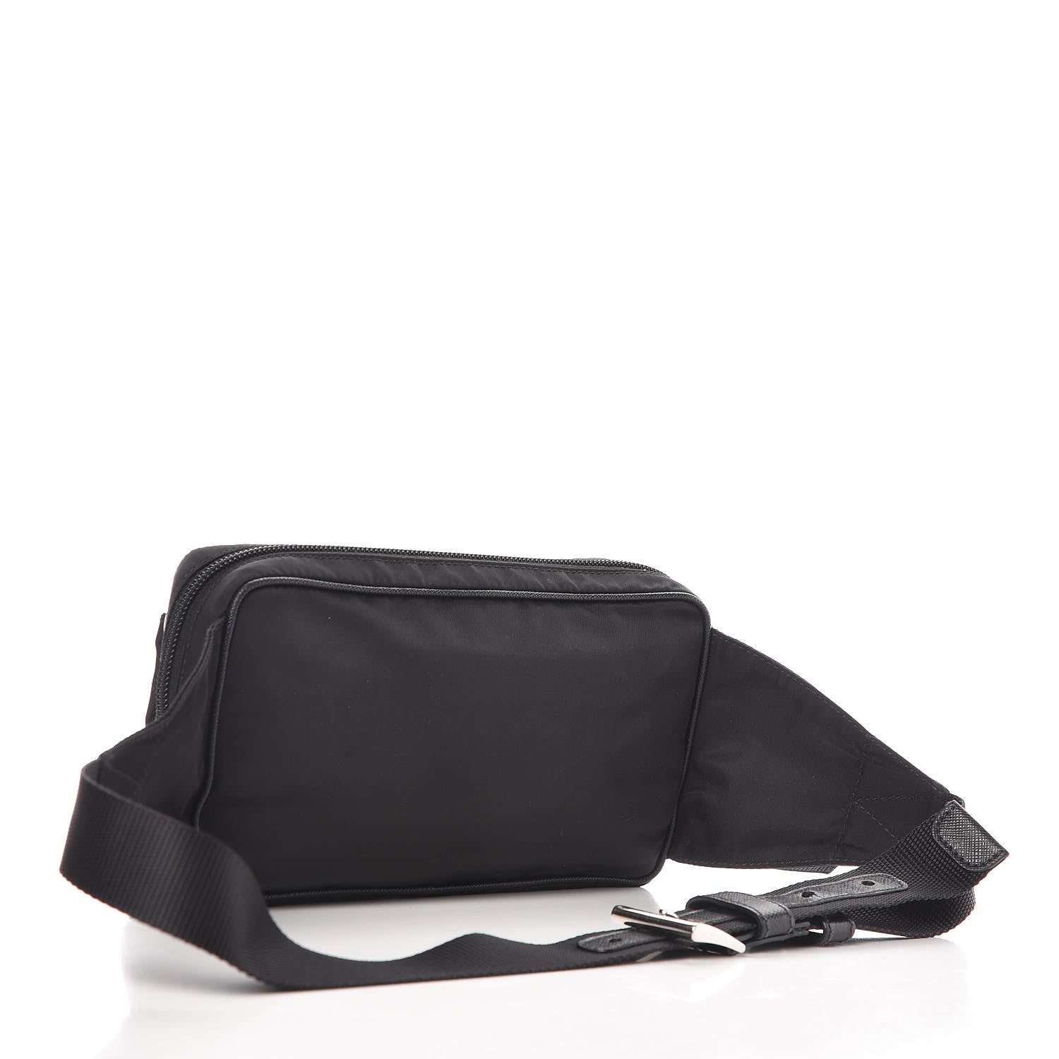 Prada Tessuto Nylon Saffiano Belt Bag Black 3 of 12