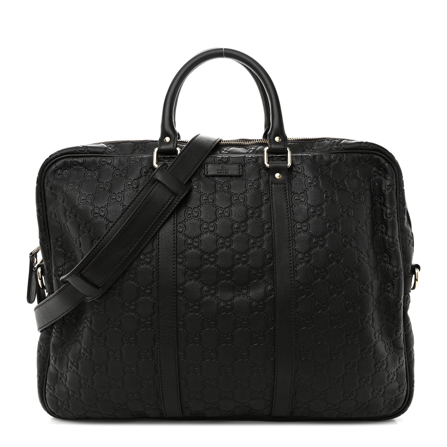 Gucci Guccissima Signature Eden Briefcase Black 1 of 13