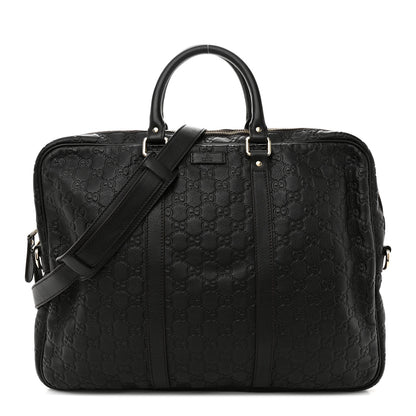 Gucci Guccissima Signature Eden Briefcase Black 1 of 13