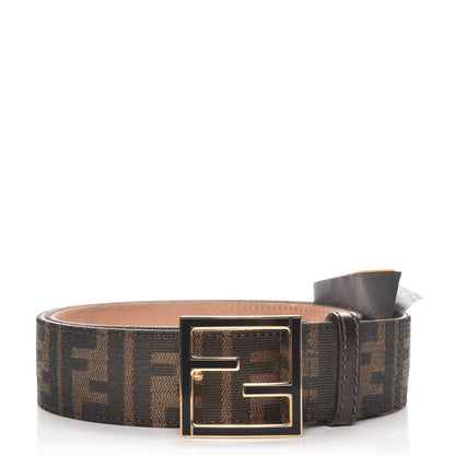 Fendi Zucca FF Buckle Belt 90 36 Tobacco 1 of 7