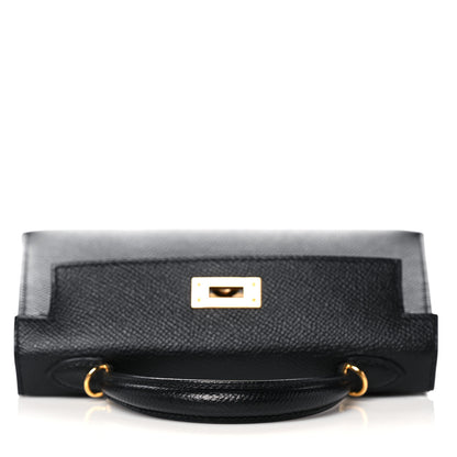 Hermes Epsom Mini Kelly Sellier 20 Black 12 of 32
