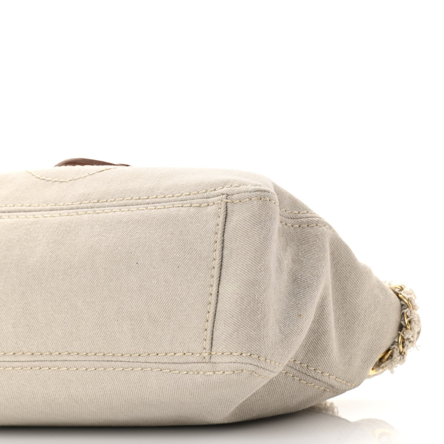 Prada Denim Pattina Sottospalla Canvas Shoulder Bag Corda 9 of 10