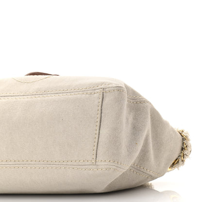 Prada Denim Pattina Sottospalla Canvas Shoulder Bag Corda 9 of 10