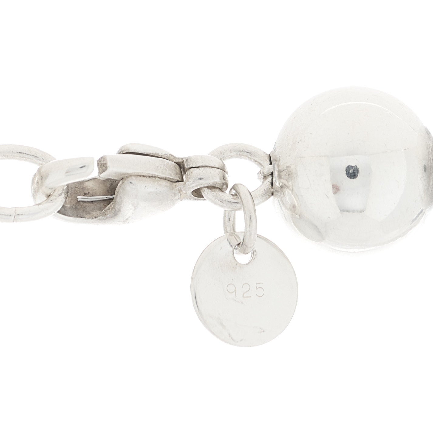 Tiffany Sterling Silver 10mm HardWear Ball Necklace 4 of 4
