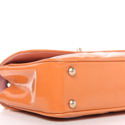 Chanel Patent Small Single Flap Orange 6 of 12