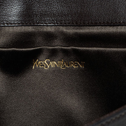Saint Laurent Goatskin Large Belle de Jour Clutch Brown 6 of 7