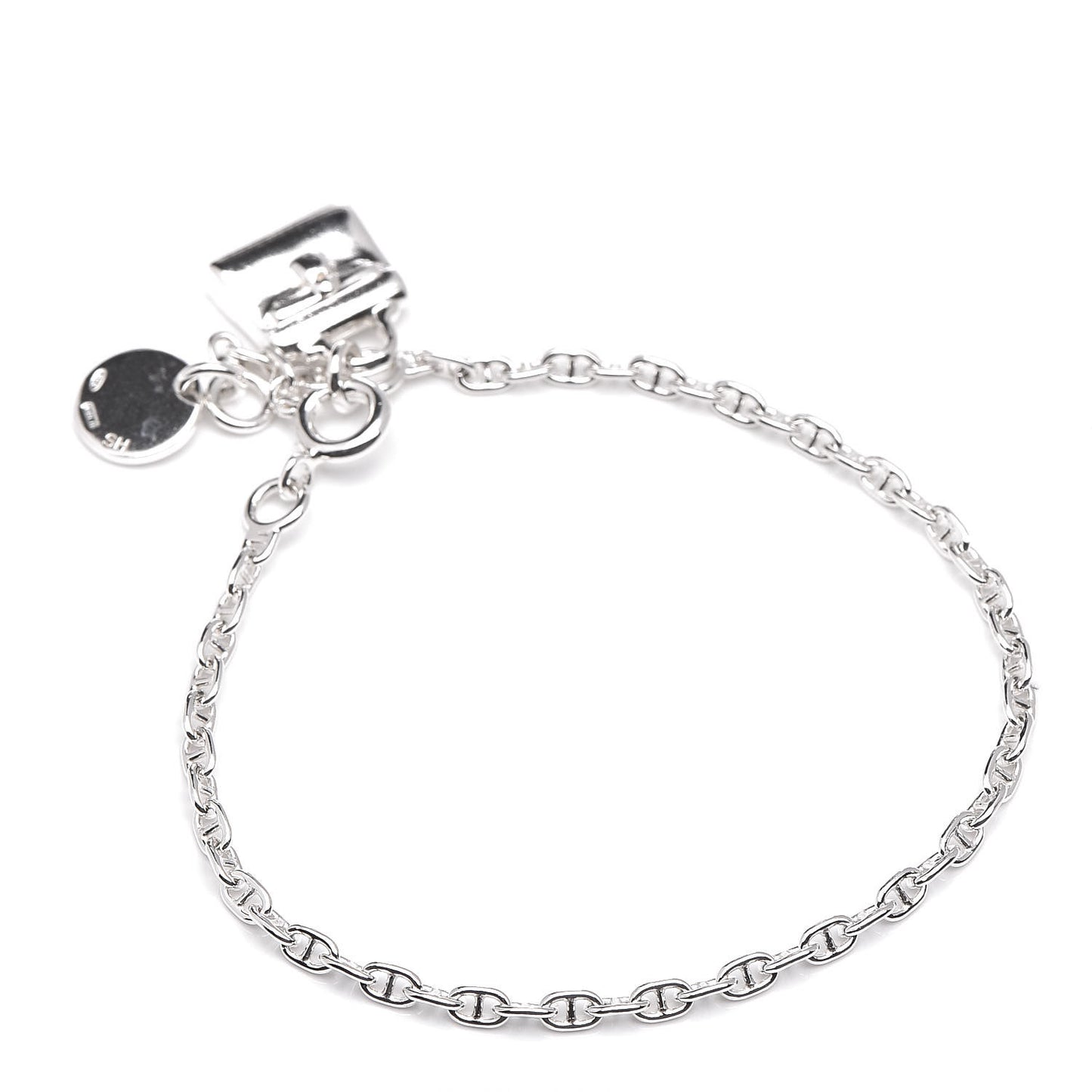 Sterling Silver Mini Birkin Amulette Bracelet SH