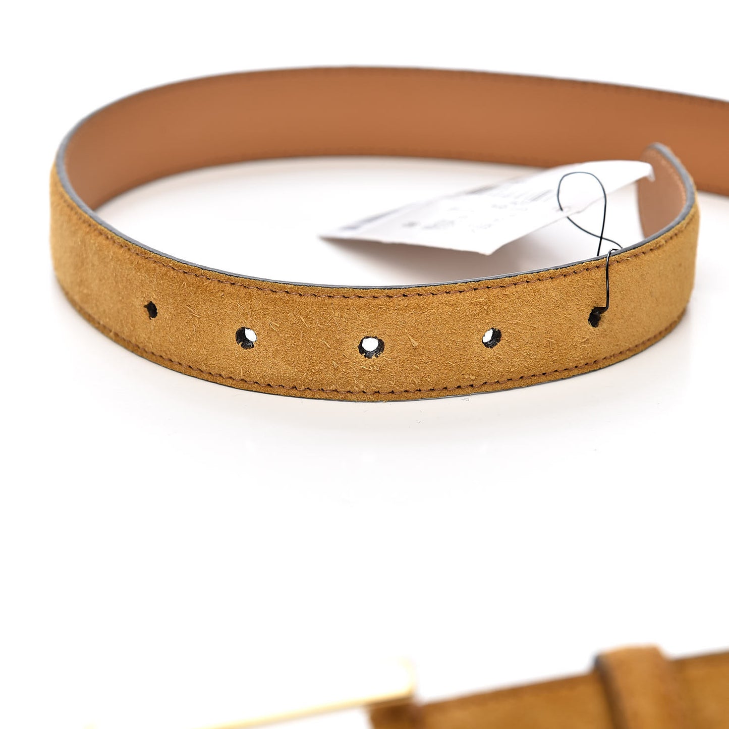 Suede Icaro G Cube 25mm Belt 80 32 Light Cognac