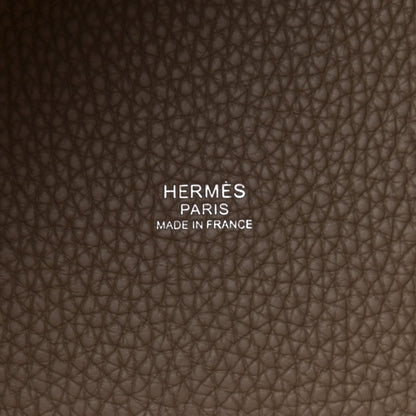 Hermes Taurillon Clemence Picotin Lock 22 MM Etoupe 6 of 10