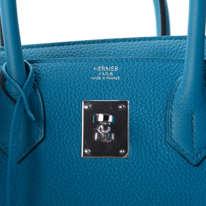 Hermes Togo Birkin 30 Bleu Zanzibar Malachite 8 of 11
