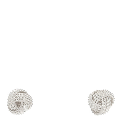 Tiffany Sterling Silver Twist Knot Earrings 1 of 4