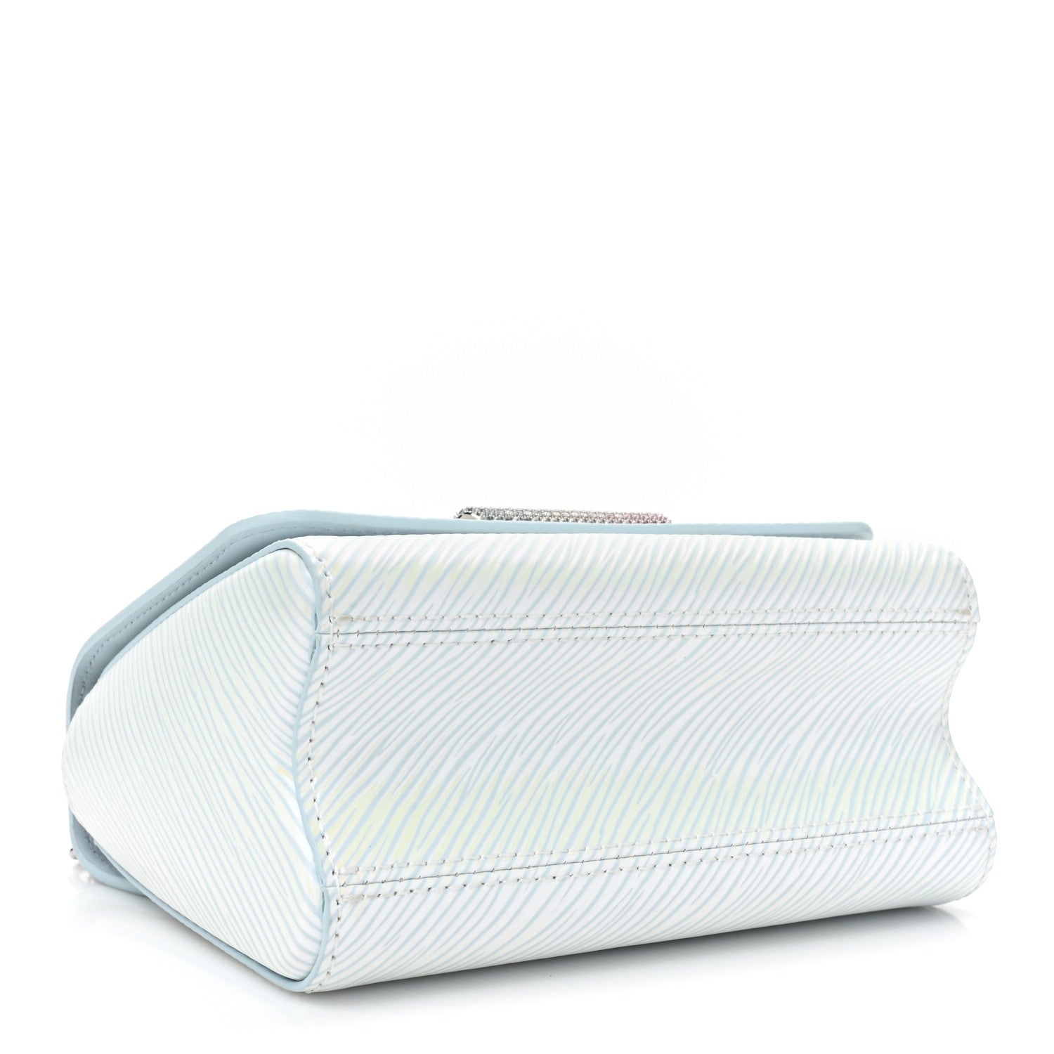 Louis Vuitton Epi Chain Shoulder Bag Icy Blue 5 of 10