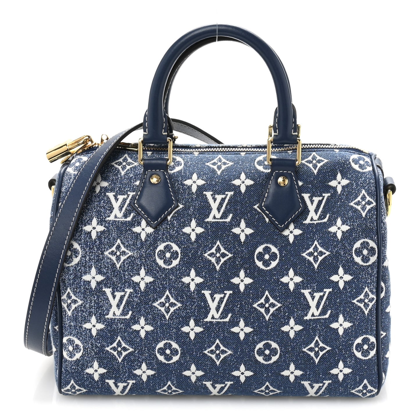 Monogram Jacquard Denim Speedy Bandouliere 25 Bleu