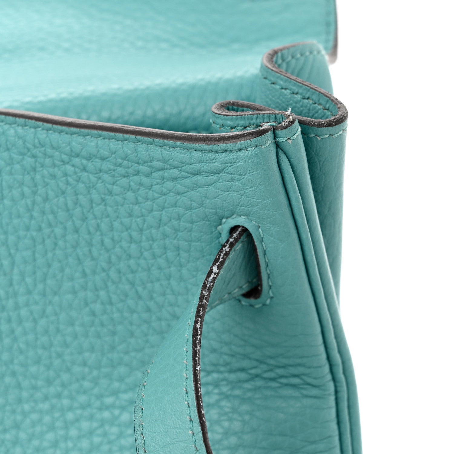 Hermes Togo Kelly Retourne 32 Bleu Atoll 10 of 19