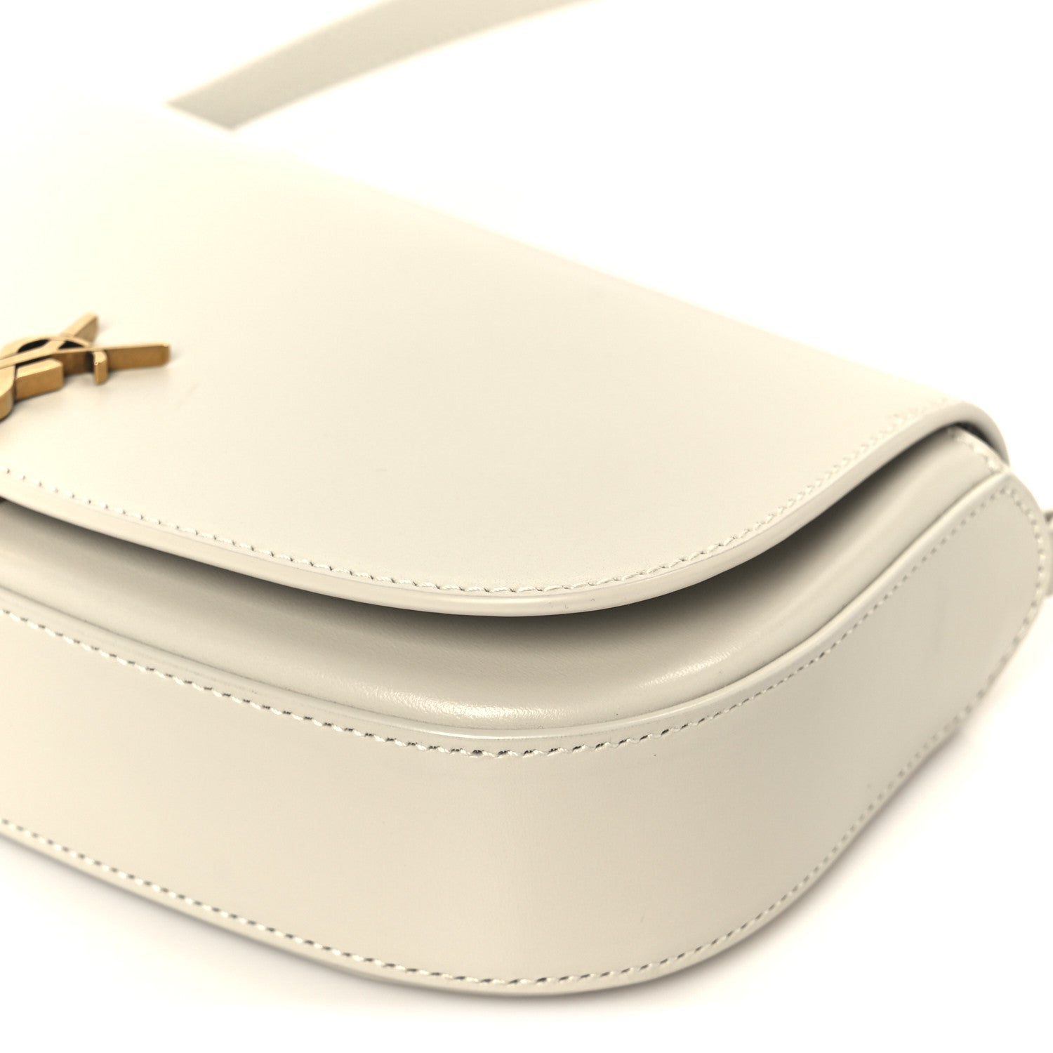 Saint Laurent Box Calfskin Mini Voltaire Shoulder Bag Crema soft 11 of 11