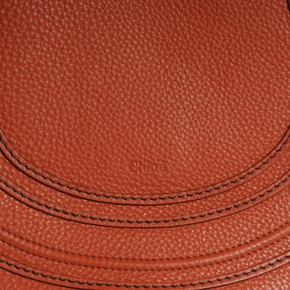 Chloe Calfskin Medium Marcie Round Crossbody Bag Whiskey 5 of 10