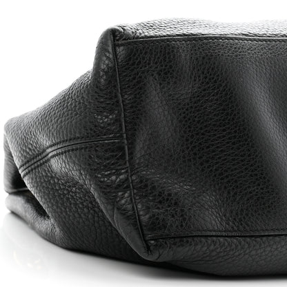 Gucci Pebbled Calfskin Medium Soho Chain Shoulder Bag Black 9 of 10