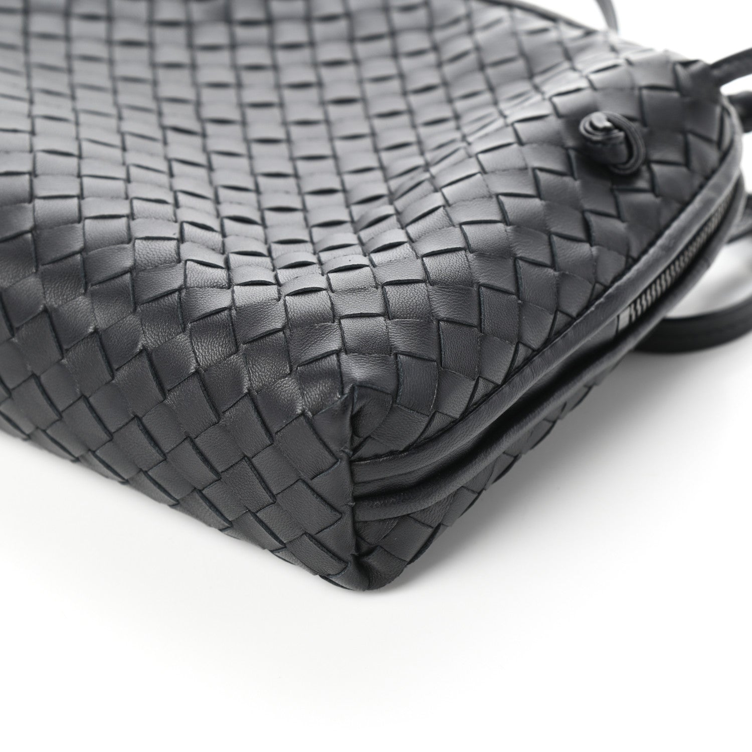 Bottega Veneta Nappa Intrecciato Nodini Crossbody Messenger Black 9 of 9