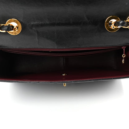 Chanel Lambskin Quilted Jumbo Single Flap Black 4 of 5