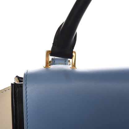 Celine Smooth Calfskin Medium Tri-Color Trapeze Blue Lavender 8 of 9