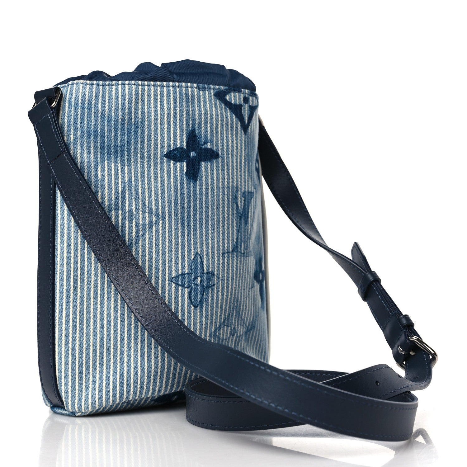 Louis Vuitton Hickory Stripes Denim Monogram Watercolor Sac Marin BB Blue 3 of 8