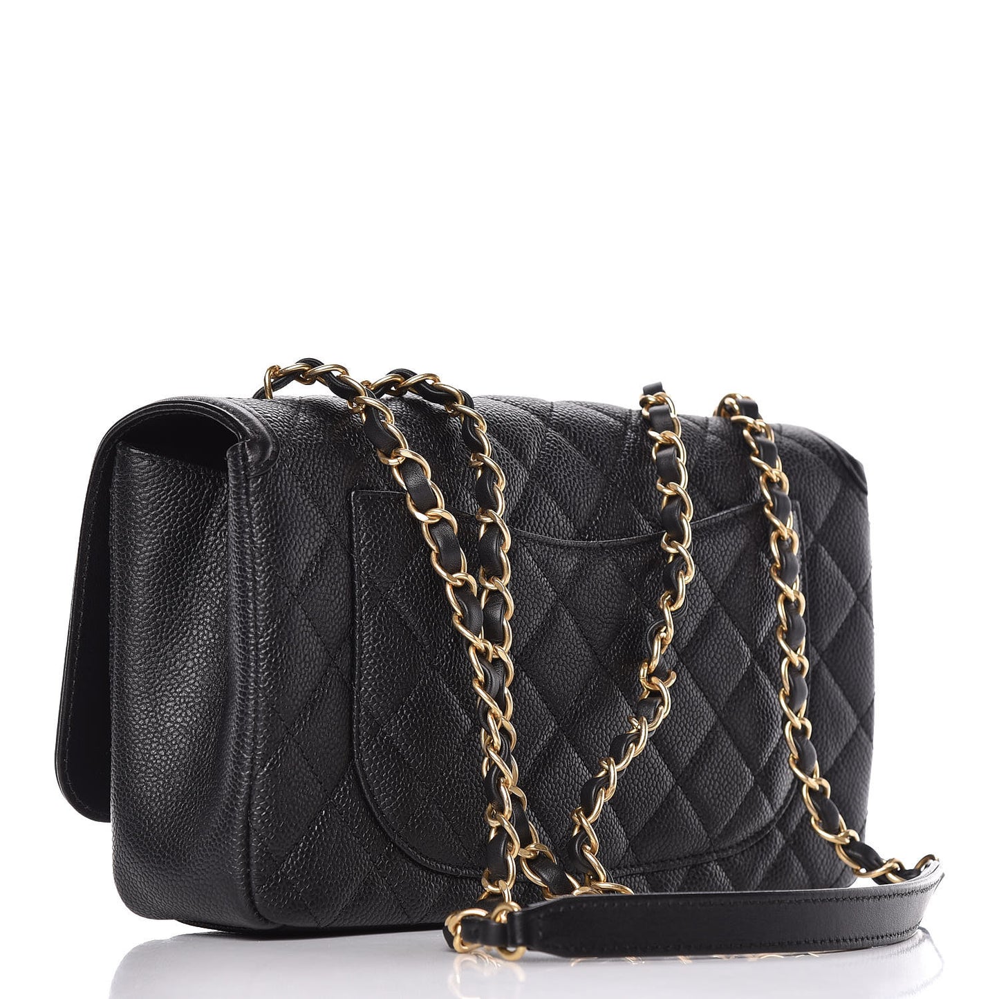 Caviar Quilted Medium CC Filigree Flap Black