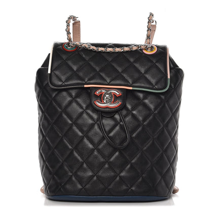 Chanel Lambskin Quilted Small Cuba Urban Spirit Backpack Black 1 of 8