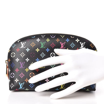 Louis Vuitton Monogram Multicolor Cosmetic Pouch Black Grenade 2 of 7
