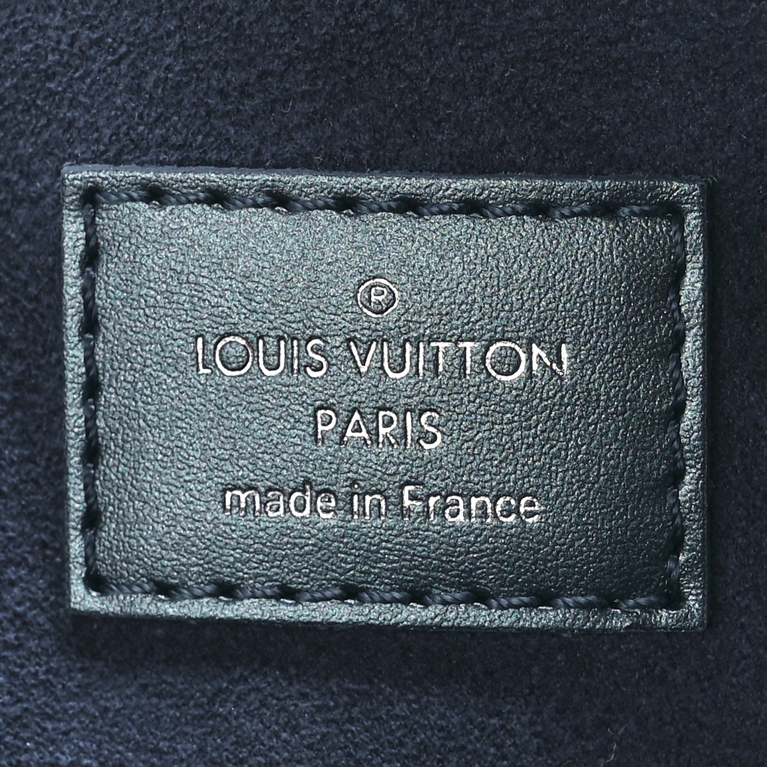Louis Vuitton Metallic Calfskin Debossed Monogram Alma BB Steel Blue 5 of 10