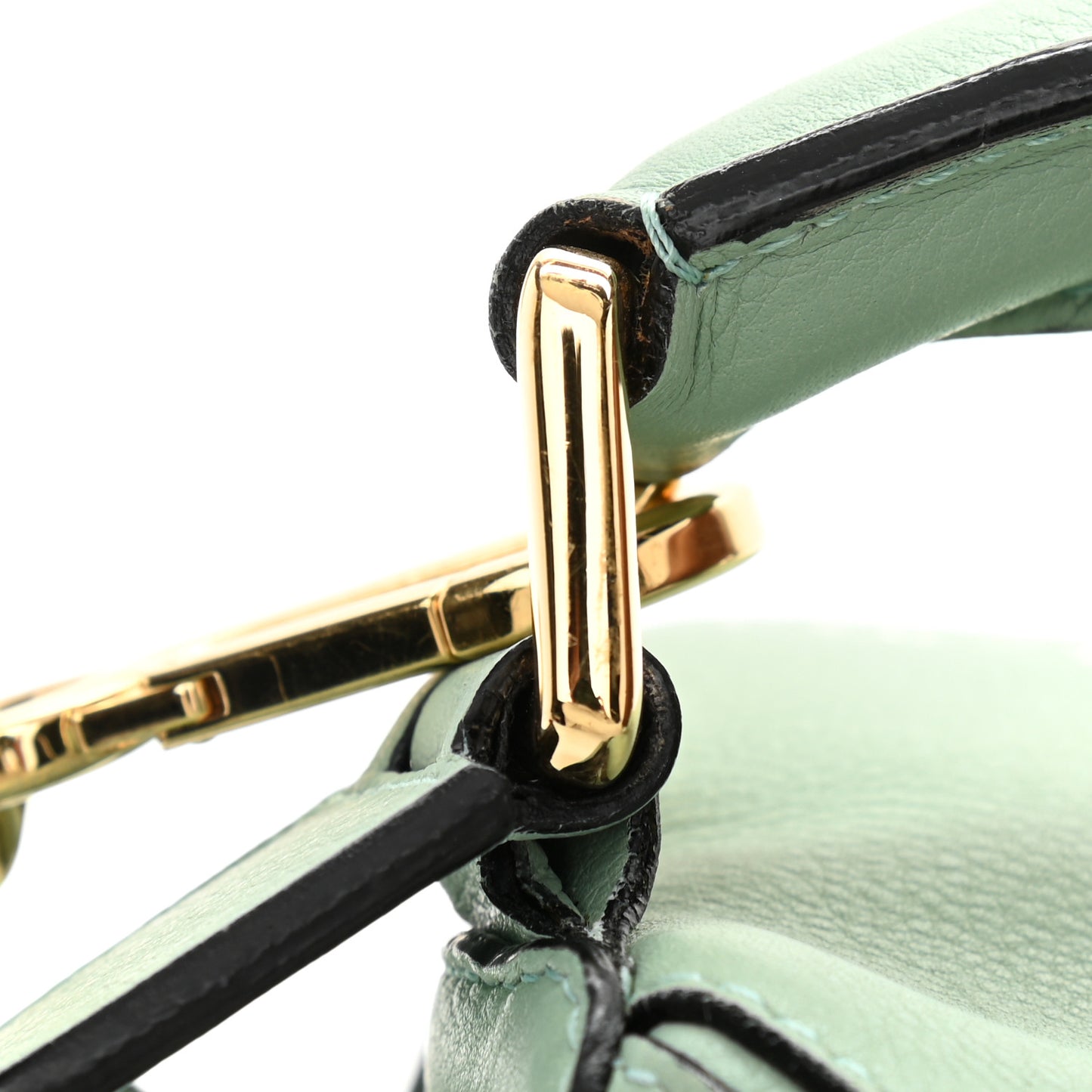 Calfskin Medium Puzzle Bag Sea Water Green