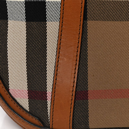 Burberry Bridle Calfskin House Check Small Orchard Bowling Bag Deep Claret 26 of 34
