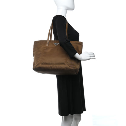Prada Tessuto Nylon Saffiano Shopping Tote Corinto 2 of 9