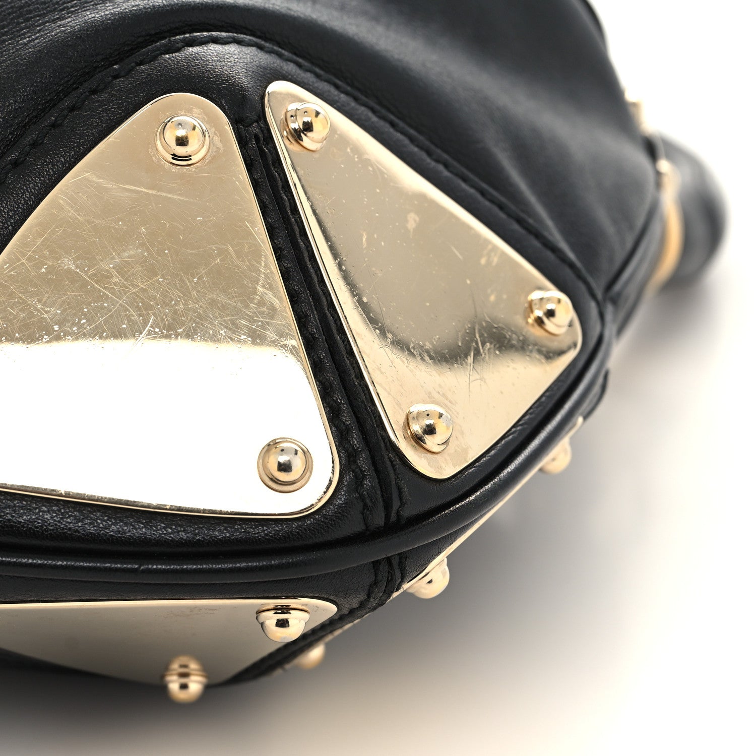 Gucci Calfskin Medium Indy Top Handle Hobo Black 10 of 13