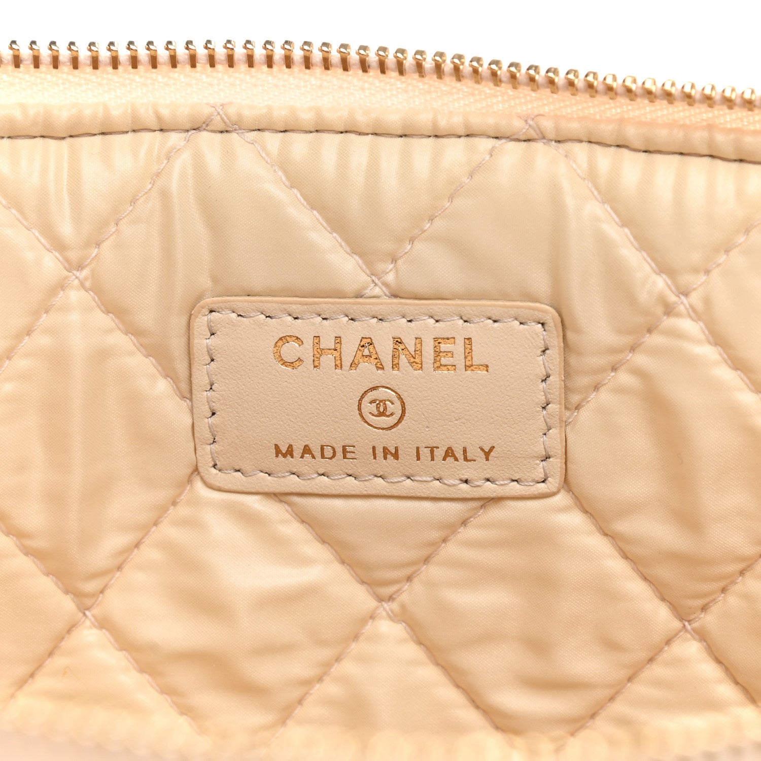 Chanel Woven Raffia Large Deauville Pouch White 6 of 8