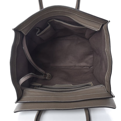 Celine Drummed Calfskin Mini Luggage Souris 5 of 17