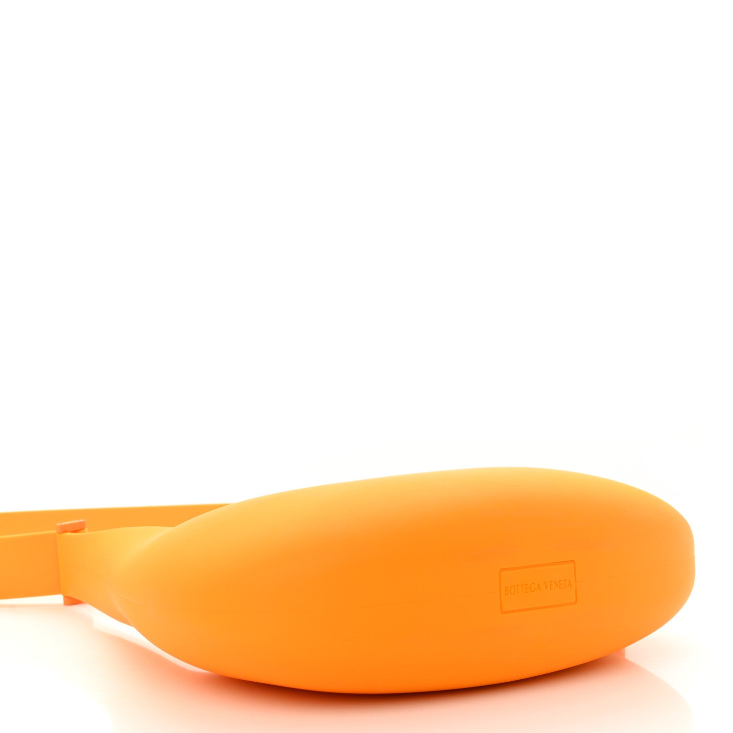 Bottega Veneta Rubberized Canvas Punch Tote Tangerine 4 of 9