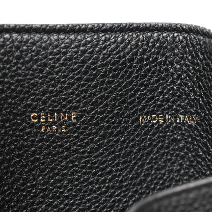 Celine Soft Grained Calfskin Medium Belt Cabas Phantom Black 6 of 18