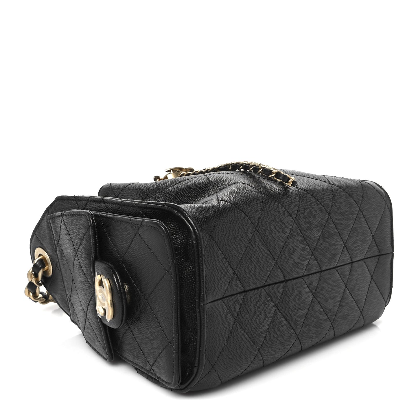 Caviar Quilted Mini Chanel 25 Handbag Black