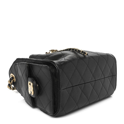 Chanel Caviar Quilted Mini Chanel 25 Handbag Black 14 of 28