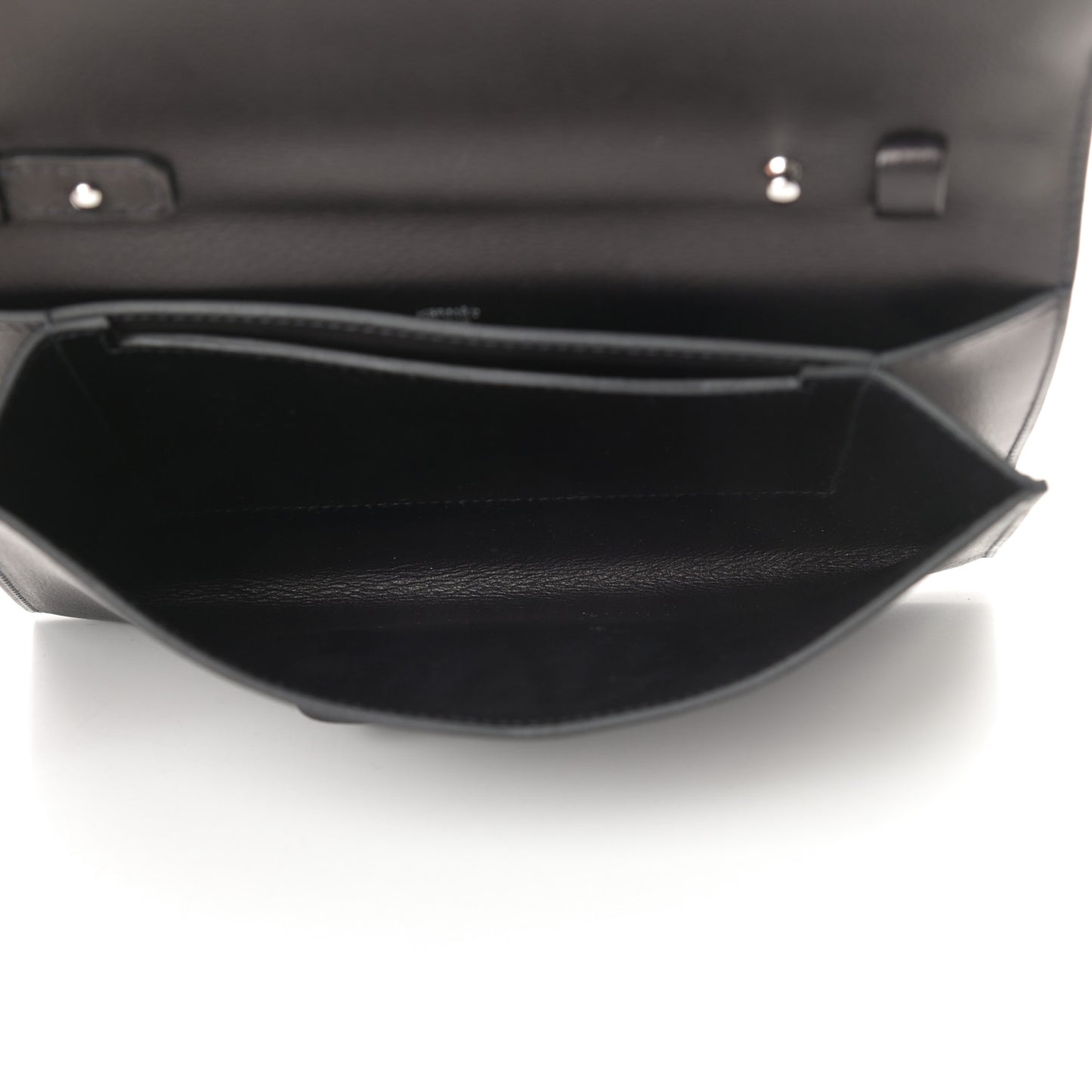 Evergrain Evercolor H Passant Clutch Bleu Indigo Black Bleu Nuit