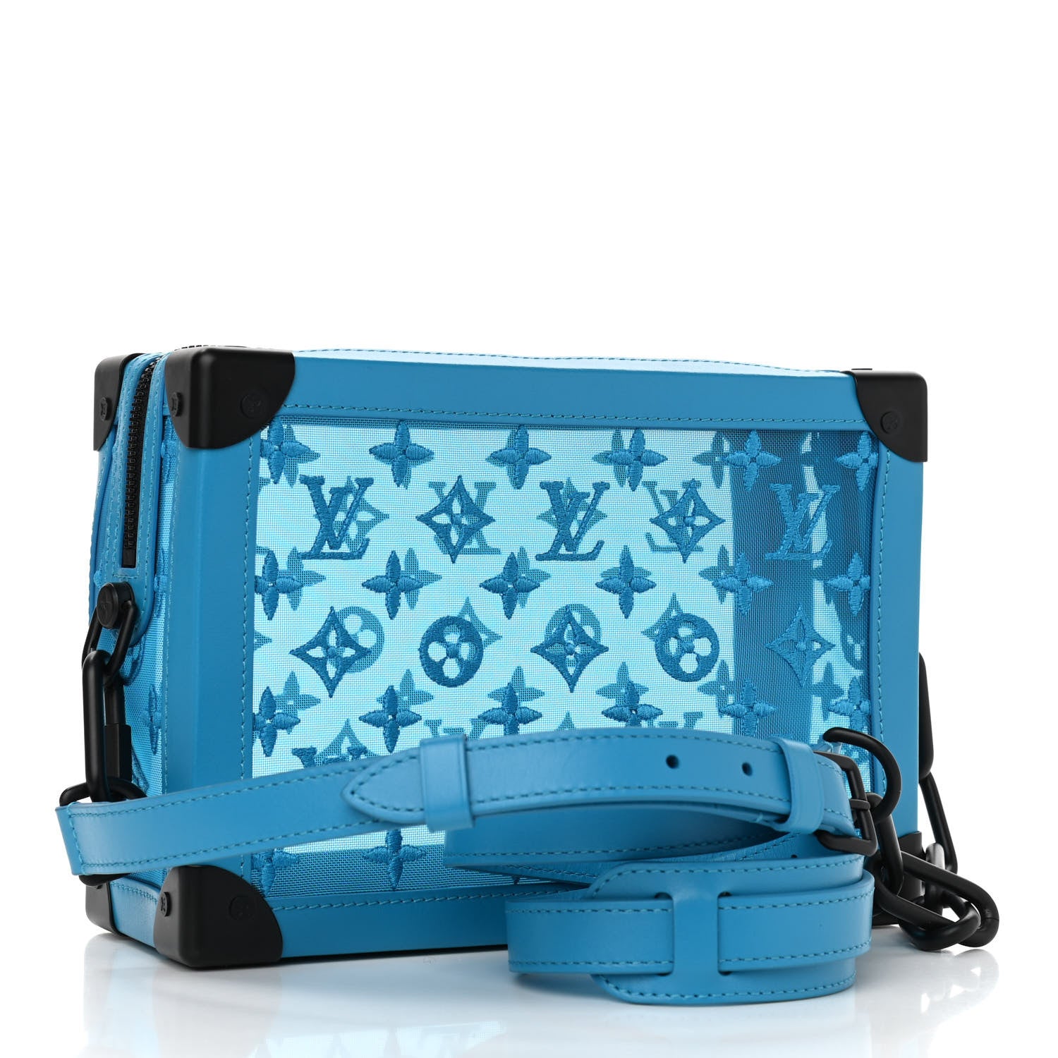 Louis Vuitton Monogram See Through Soft Trunk Turquoise 3 of 11