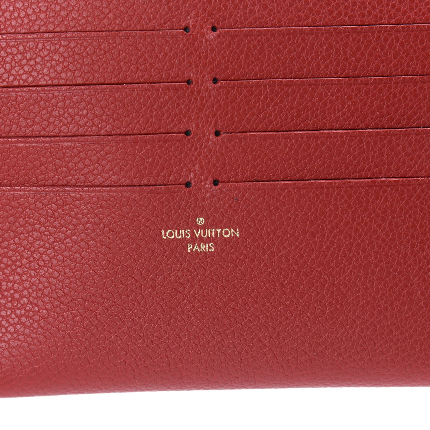 Louis Vuitton Calfskin Felicie Card Holder Insert Cherry 6 of 6
