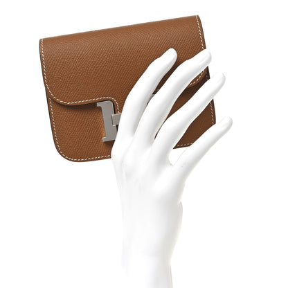 Hermes Epsom Constance Slim Wallet Gold 2 of 10