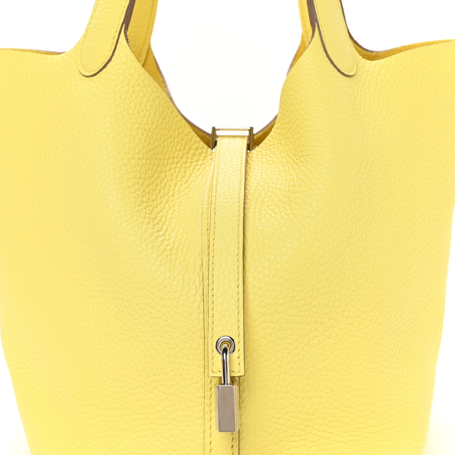 Hermes Taurillon Clemence Picotin Lock 22 MM Lime 8 of 12