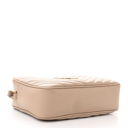 Saint Laurent Calfskin Matelasse Monogram Lou Camera Bag Dark Beige 4 of 13