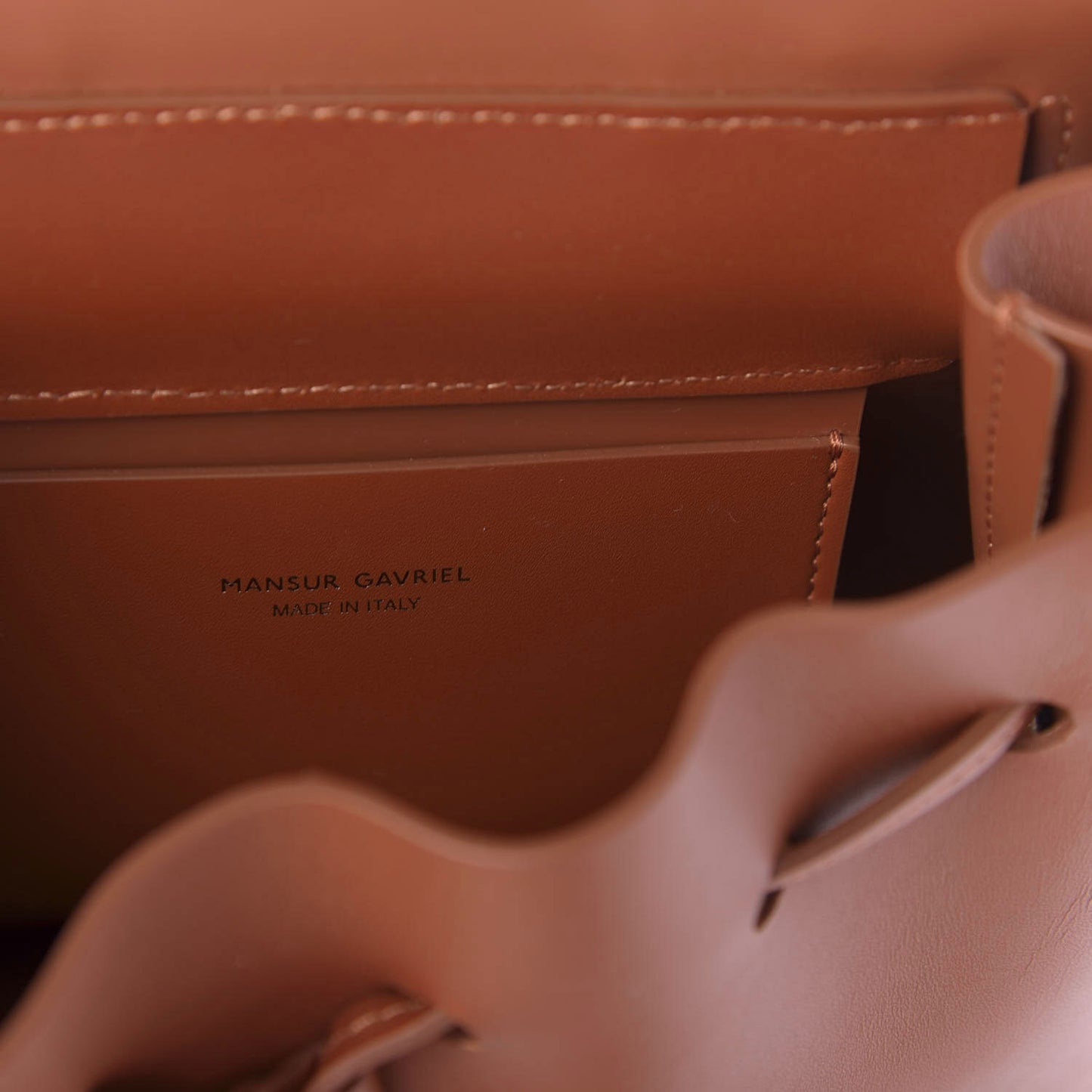 Calfskin Mini Lady Bag Ginger