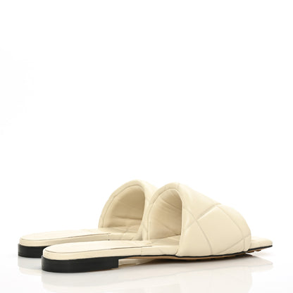 Bottega Veneta Nappa Quilted Rubber Lido Flat Sandals 37 Sea Salt 4 of 7
