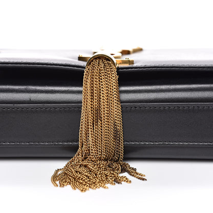 Saint Laurent Calfskin Small Classic Monogram Kate Tassel Satchel Black 9 of 15